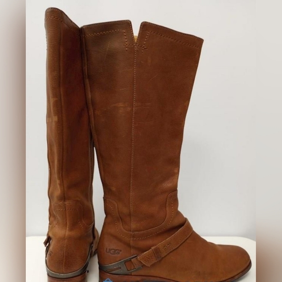 UGG Australia Channing Leather Boots. Women's 9 - Picture 4 of 9